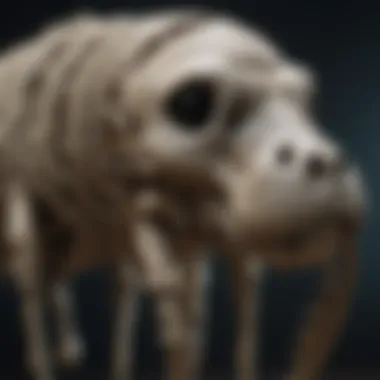 Intricate Display of Manatee Skeletal System Manatee Skeleton Display