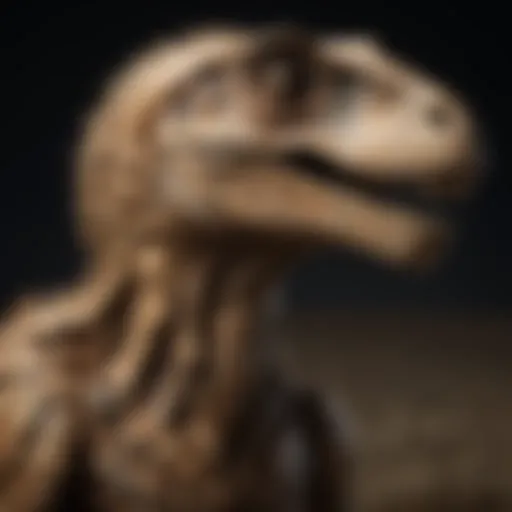 Mesmerizing Lifesize Raptor Fossil