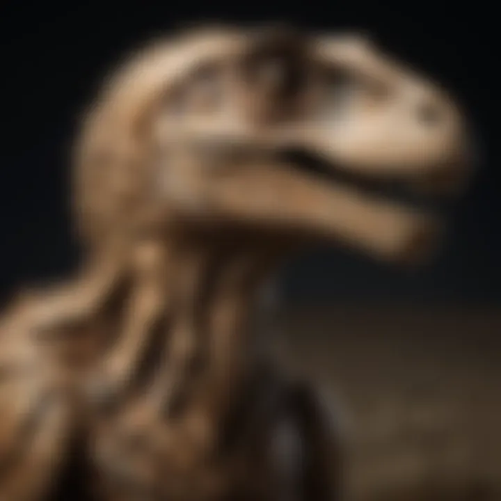 Mesmerizing Lifesize Raptor Fossil