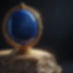 Mystical Lazuli Stone in Celestial Setting