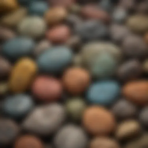 A stunning collection of various glow in the dark rocks on display.
