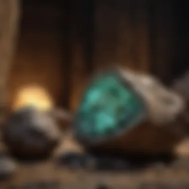 Glow in the Dark Rocks in Home Decor An inviting home decor setting featuring glow in the dark rocks.
