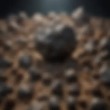 Auction house displaying meteorite lots for bidding