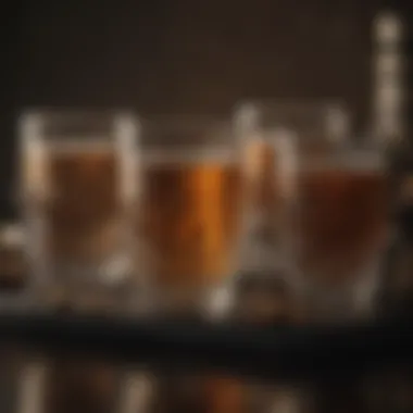 Strategically arranged tumbler setup showcasing various designs