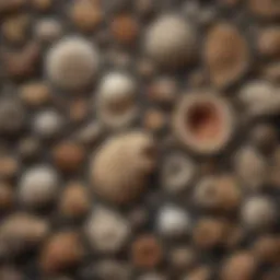 A stunning display of fossil specimens showcasing the diversity of prehistoric life.