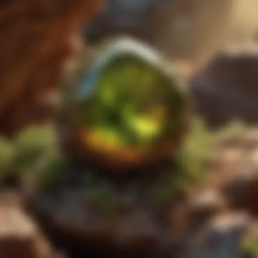 Peridotite Gemstone in Earth's Mantle