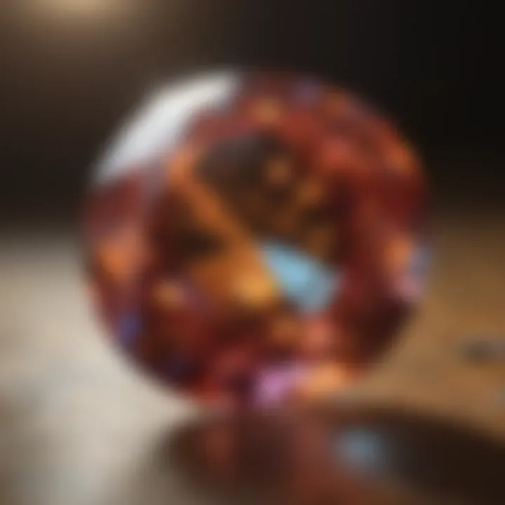 Gemstone Light Reflection