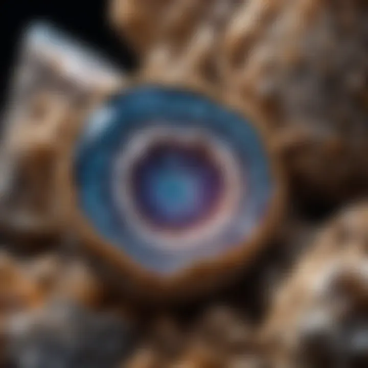Magnified Beauty of Polished Geode Crystals