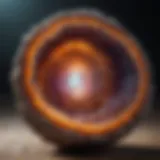 Ethereal Glow of a Polished Geode