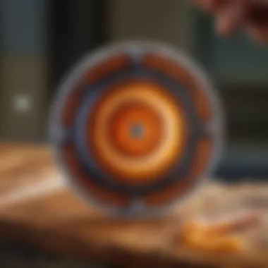 Efficient Agate Cutting with Diamond Blade Precision diamond lapidary trim saw blade cutting through agate