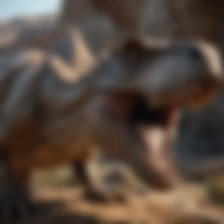 Detailed Examination of Dinosaur Fossil