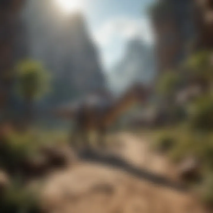 Artist's Rendering of Ancient Dinosaur Habitat