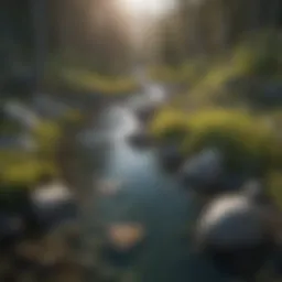 Pristine Creek in the Yukon Wilderness