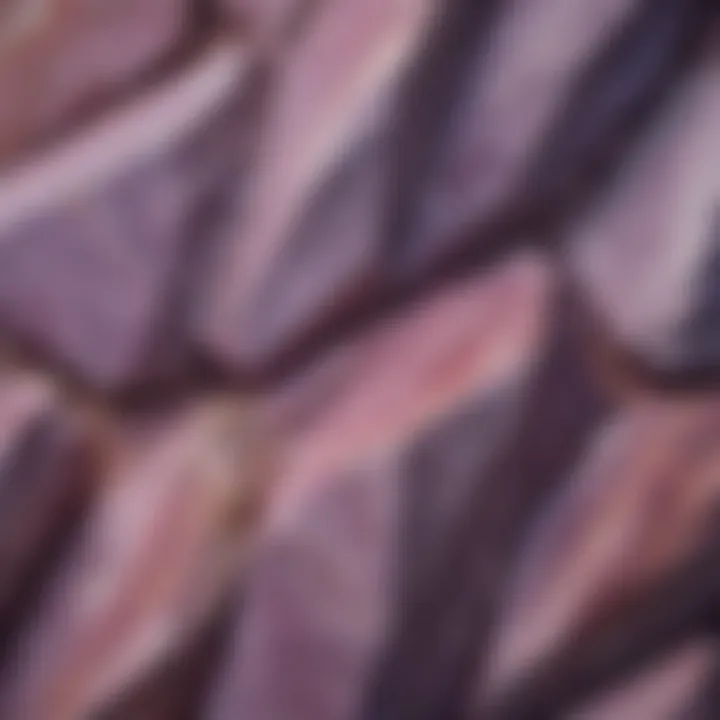 Exquisite Purple Quartzite Patterns and Textures