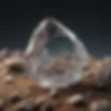 Crystal Clear Quartz Rock close up