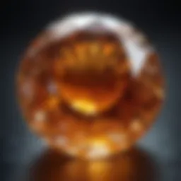 Radiant Amber Glow Gemstone