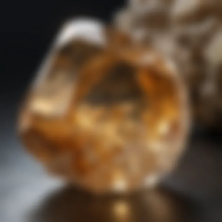 Radiant gold-infused quartz