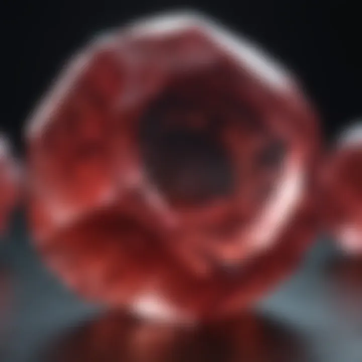 Radiant Ruby Glow of Red Beryl Specimen