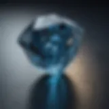 A stunning blue diamond showcasing its vibrant hue and clarity.