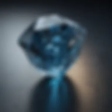 The Allure of Blue Diamonds A stunning blue diamond showcasing its vibrant hue and clarity.