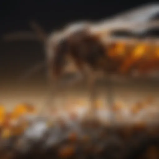 Rare Mosquito Fossilized in Amber