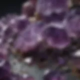 Mesmerizing raw amethyst stone formations