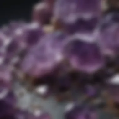 Mesmerizing raw amethyst stone formations