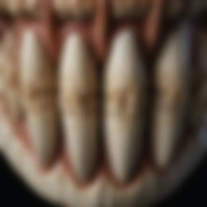 Alligator tooth craftsmanship