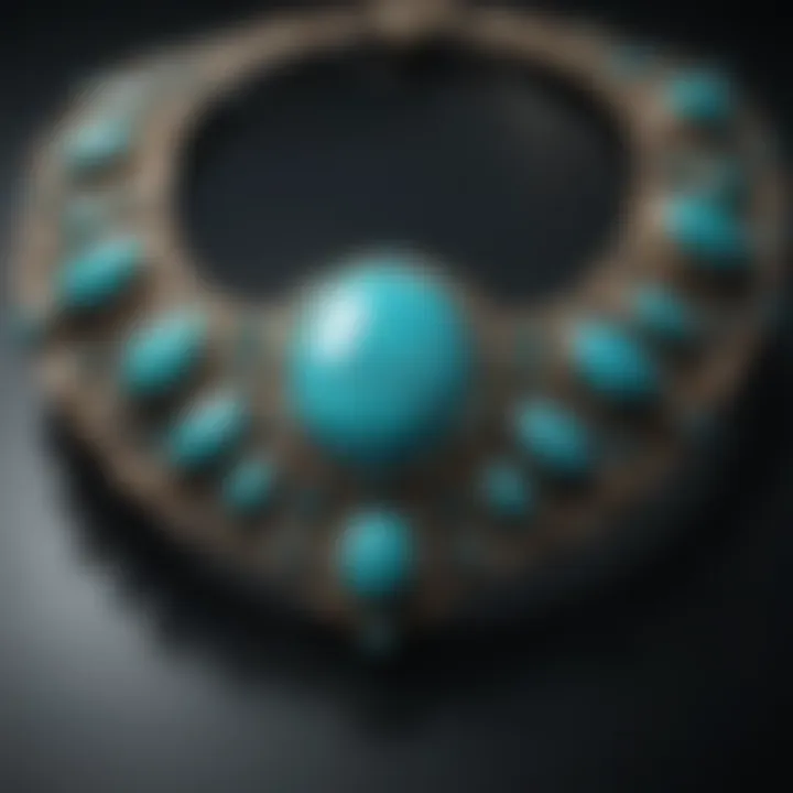 Exquisite turquoise crystal jewelry