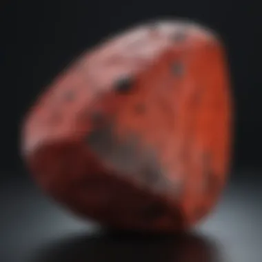 Collector's Delight: Red Stone with Black Spots