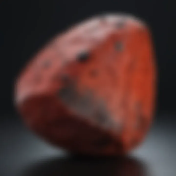 Collector's Delight: Red Stone with Black Spots