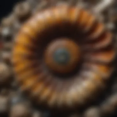 Stunning ammonite fossil specimen