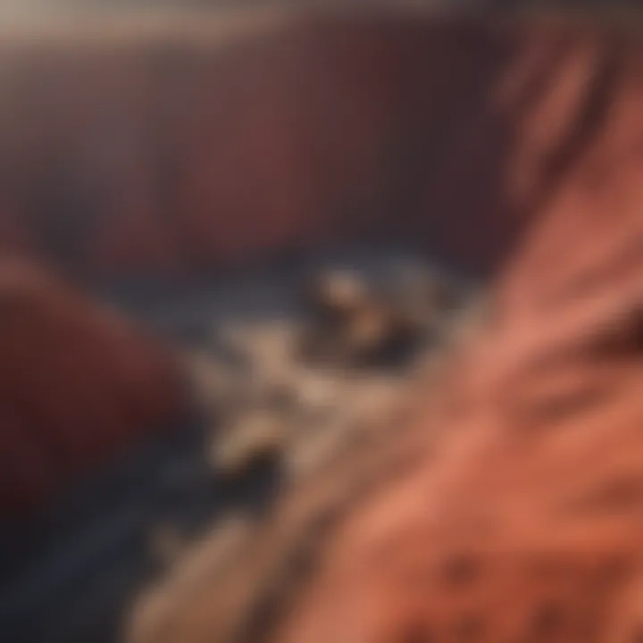 Remote Ruby Mining Site Aerial View