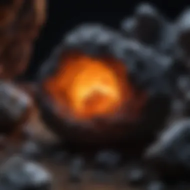 Enhancing Rock Exploration with Black Light Rock Collection Examined with Black Light