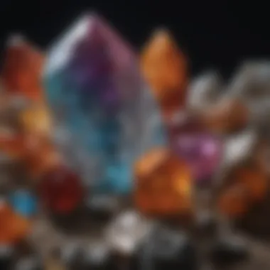 Exquisite Vibrant Crystal Display Rock with Rare and Vibrant Crystals