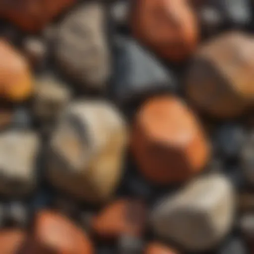 A stunning display of igneous rocks showcasing their crystalline structure.