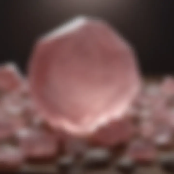 Historical artifacts made from rose quartz