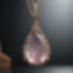 Exquisite Rose Quartz Pendant