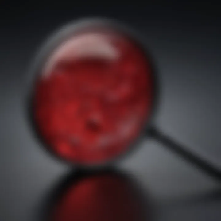 Ruby Analysis using Jeweller's Magnifier