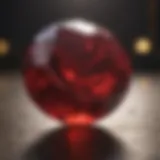 Exquisite Ruby Stone in Natural Light