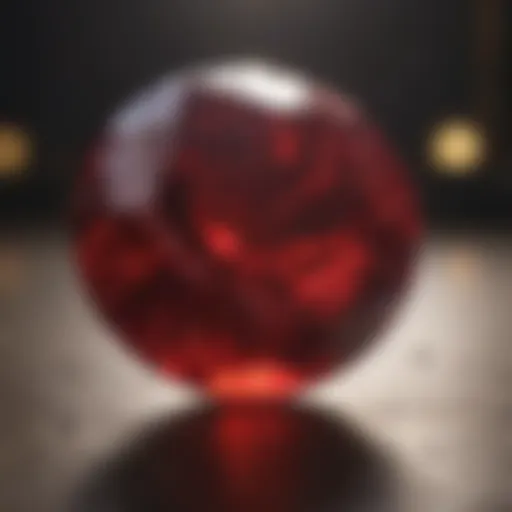 Exquisite Ruby Stone in Natural Light