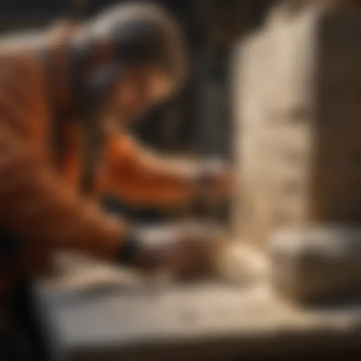 Safety gear and precautions for stone carving