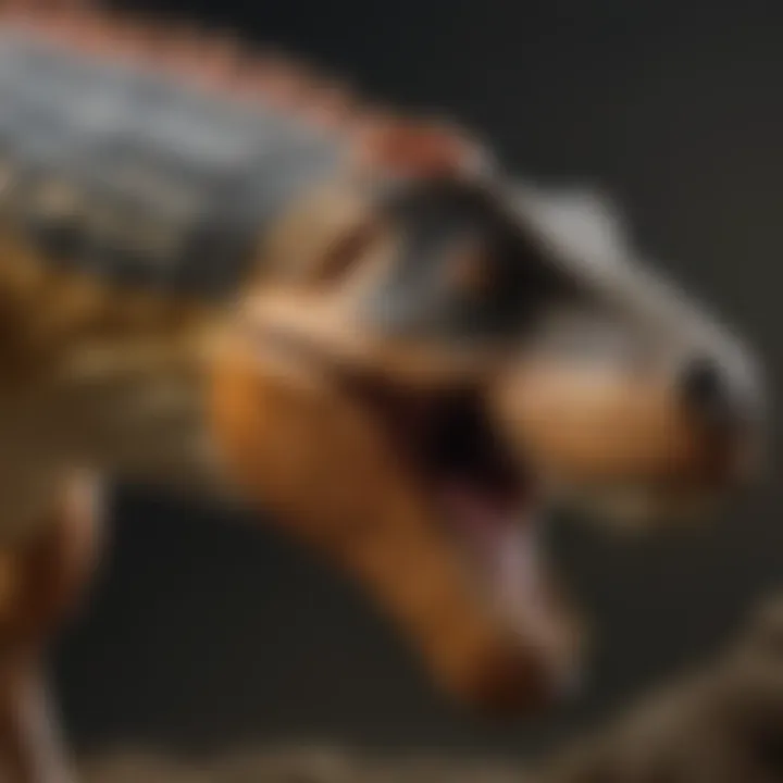 Detailed Close-up of Schleich Allosaurus Features