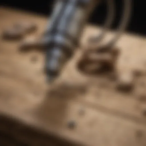 A detailed view of a high-performance Dremel tool showcasing its versatility for rock and fossil collection.