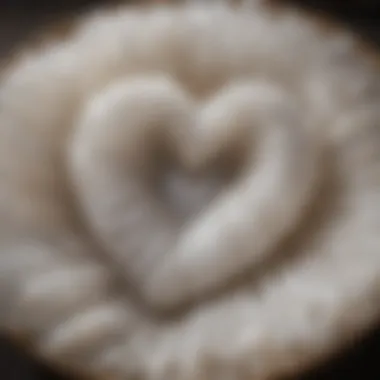 Selenite Heart Bowl Close-Up Texture