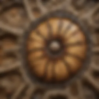 Intricate Patterns of Septarian Stunning septarian nodule showcasing intricate patterns and colors
