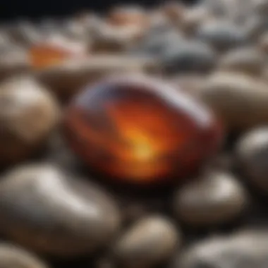 Illustration showcasing the shine and luster of polished rocks