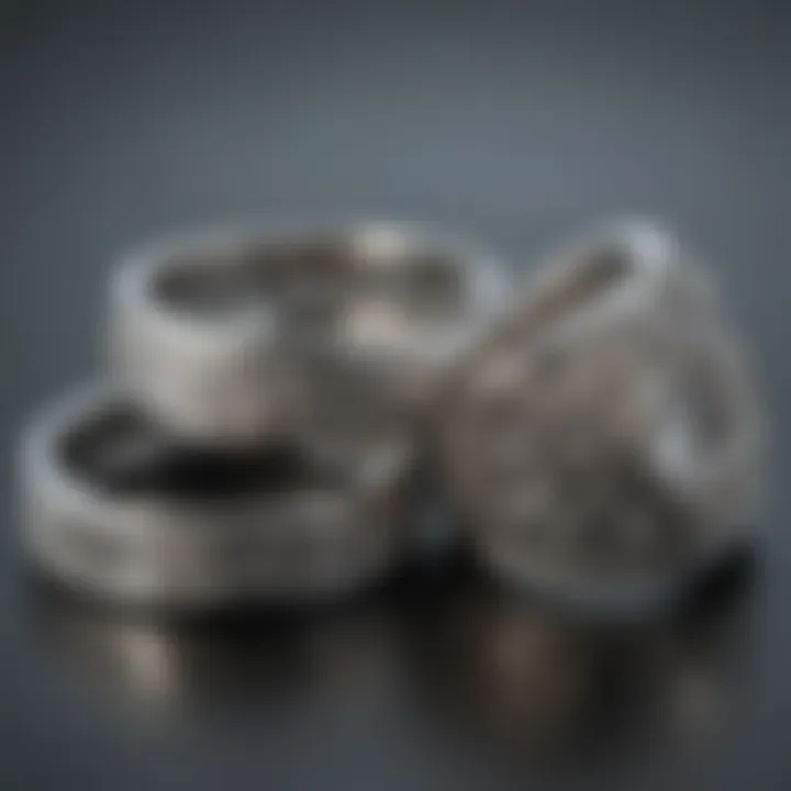 Shiny Silver Rings in Various Shapes and Sizes