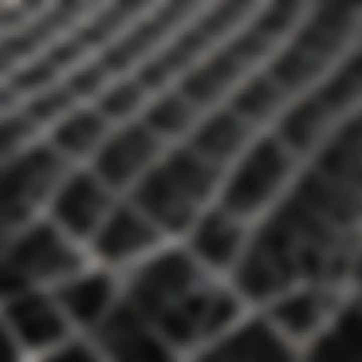 Shungite crystal lattice close-up