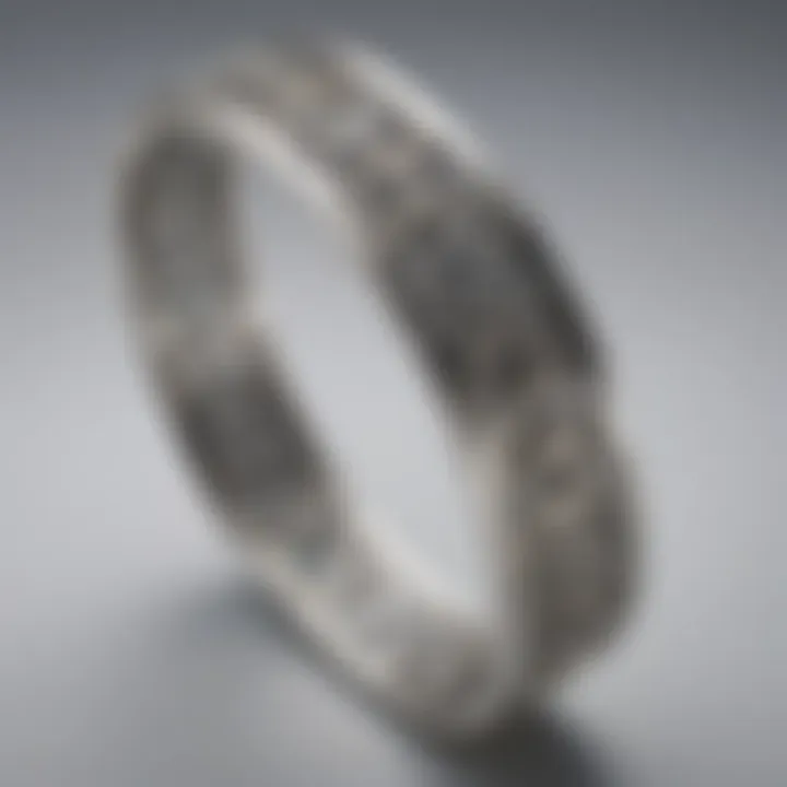 Intricate design of sterling silver bracelet showcasing soldering skills